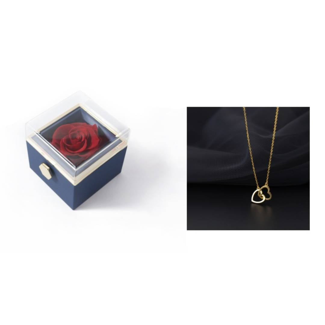 Éternelle élégance™ - Boîte à Bijoux et Rose Éternelle