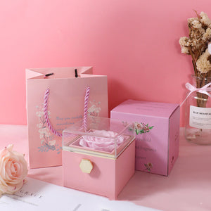 Éternelle élégance™ - Boîte à Bijoux et Rose Éternelle